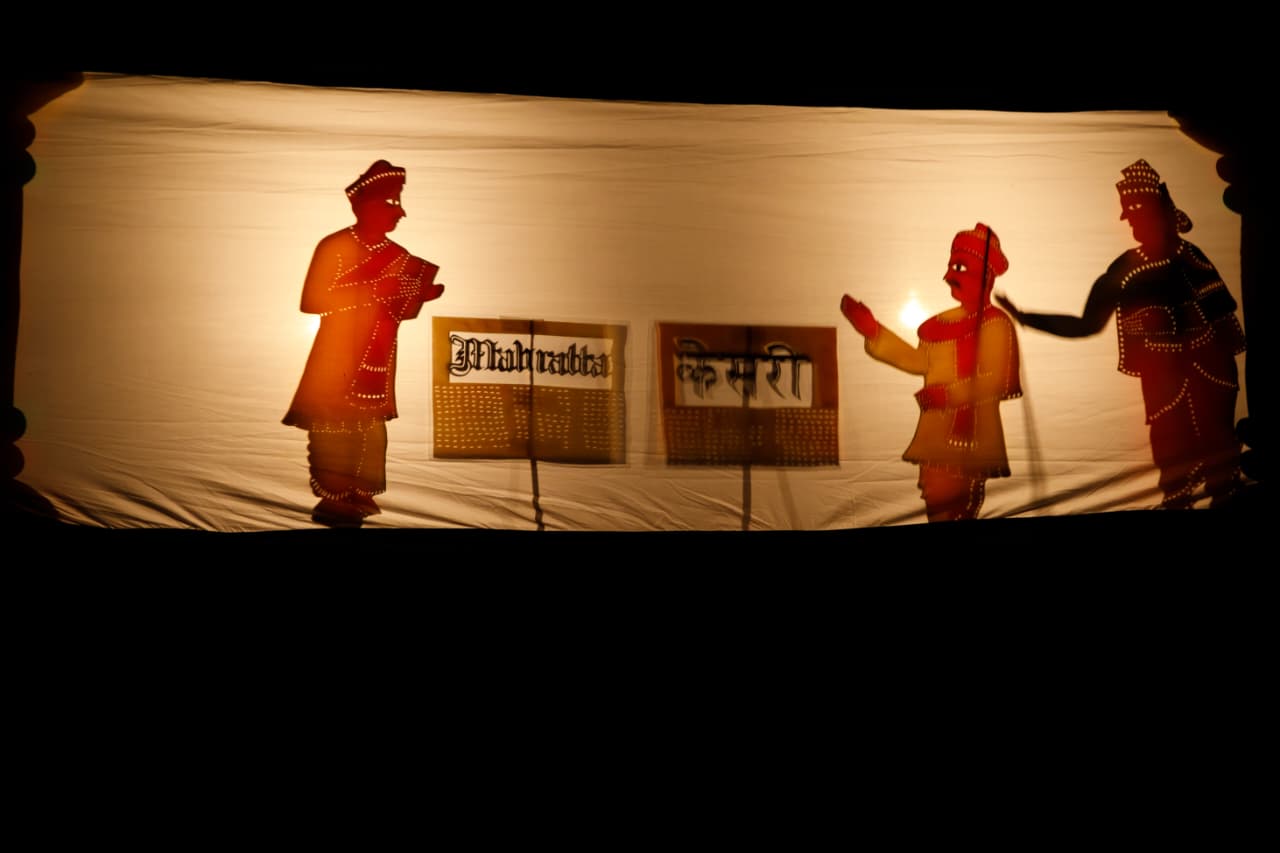 Shadow puppet performance