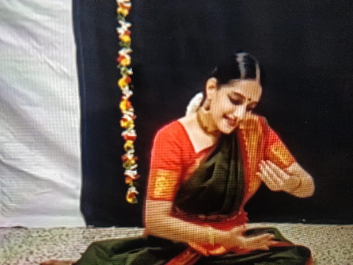 Classical performer in costume